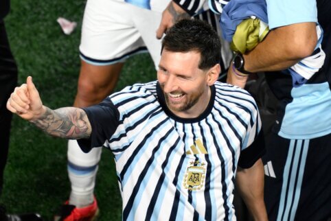 Pareiškimas: titulo gynybą Argentina pradėjo nuo L. Messi „hat-tricko“