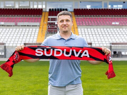 Patyręs futbolo vadybininkas K. Skinkys sugrįžo į „Sūduvą“