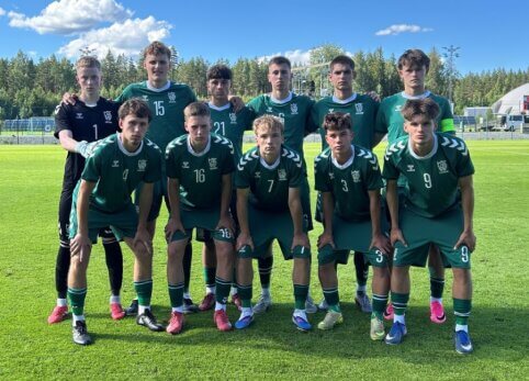 U17 rinktinė Baltijos taurėje su suomiais išsiskyrė taikiai