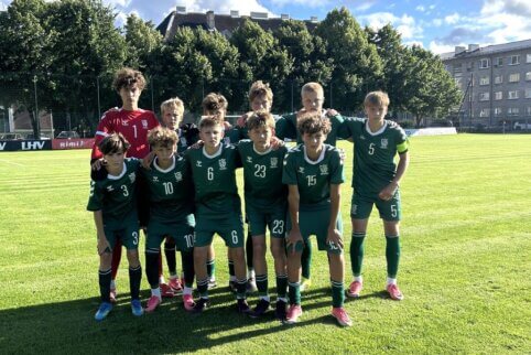 Vaikinų U15 rinktinė Taline sužaidė pirmąsias kontrolines rungtynes