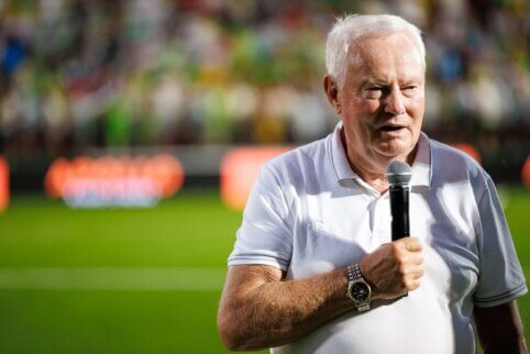 Stadione pagerbtas A. Liubinskas: „Jauti, kad neveltui praėjo gyvenimas“