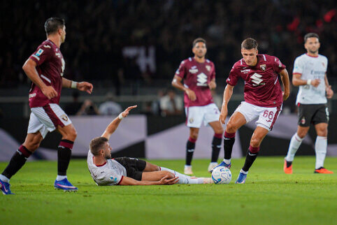 G. Gineitis atliko rezultatyvų perdavimą, tačiau „AC Milan“ palaužė „Torino“