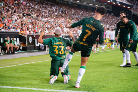 „Real Betis“ mačo pabaigoje palaužė „Valencia“