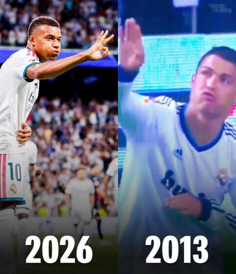 K. Mbappe pakartojo C. Ronaldo „hat-tricko“ šventimo gestą