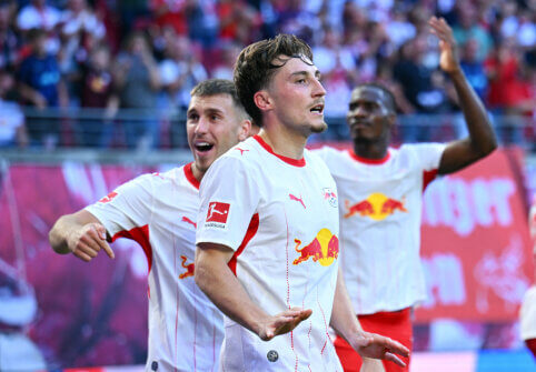 „RB Leipzig“ sezono starte neturėjo vargo su Menchengladbacho „Borussia“ ekipa
