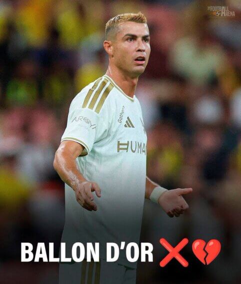 C. Ronaldo ketvirtus metus iš eilės nepateko tarp pretendentų laimėti „Auksinį kamuolį“