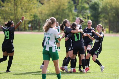Pirmoji pergalė moterų A lygos Vilniaus derbyje