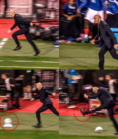 Z. Zidane'o emocijos šalia aikštės