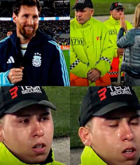 L. Messi kalbos metu pravirko net apsaugos darbuotojas