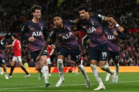 „Manchester United“ prarado taškus prieš dešimtyje likusį „Tottenham“ klubą