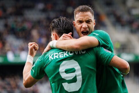 Finale triumfavęs „Kauno Žalgiris“ pirmąkart iškėlė LFF taurę