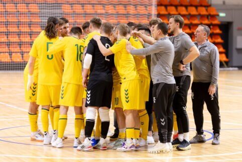 Atrankos turnyrą futsal rinktinė pradėjo nesėkme Vokietijoje