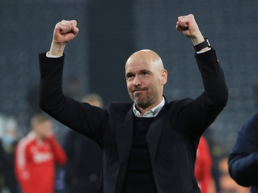 E. ten Hagas turėjo pokalbį su „Man Utd“ vadovais
