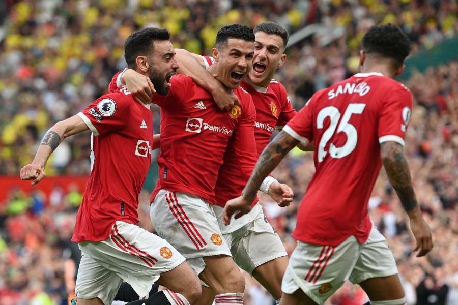 Trys C. Ronaldo įvarčiai nukalė „Manchester United“ pergalę prieš čempionato autsaiderius