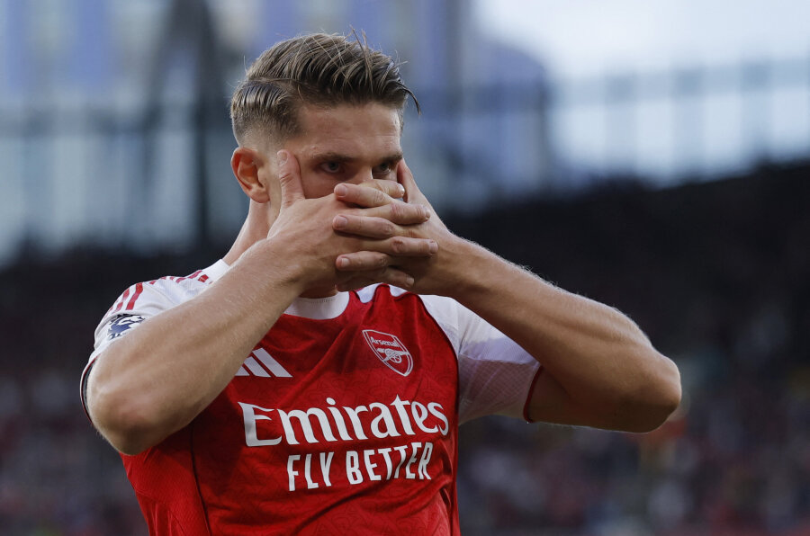 V. Gyokeresas pelnė dublį, o „Arsenal“ pervažiavo „Leeds“