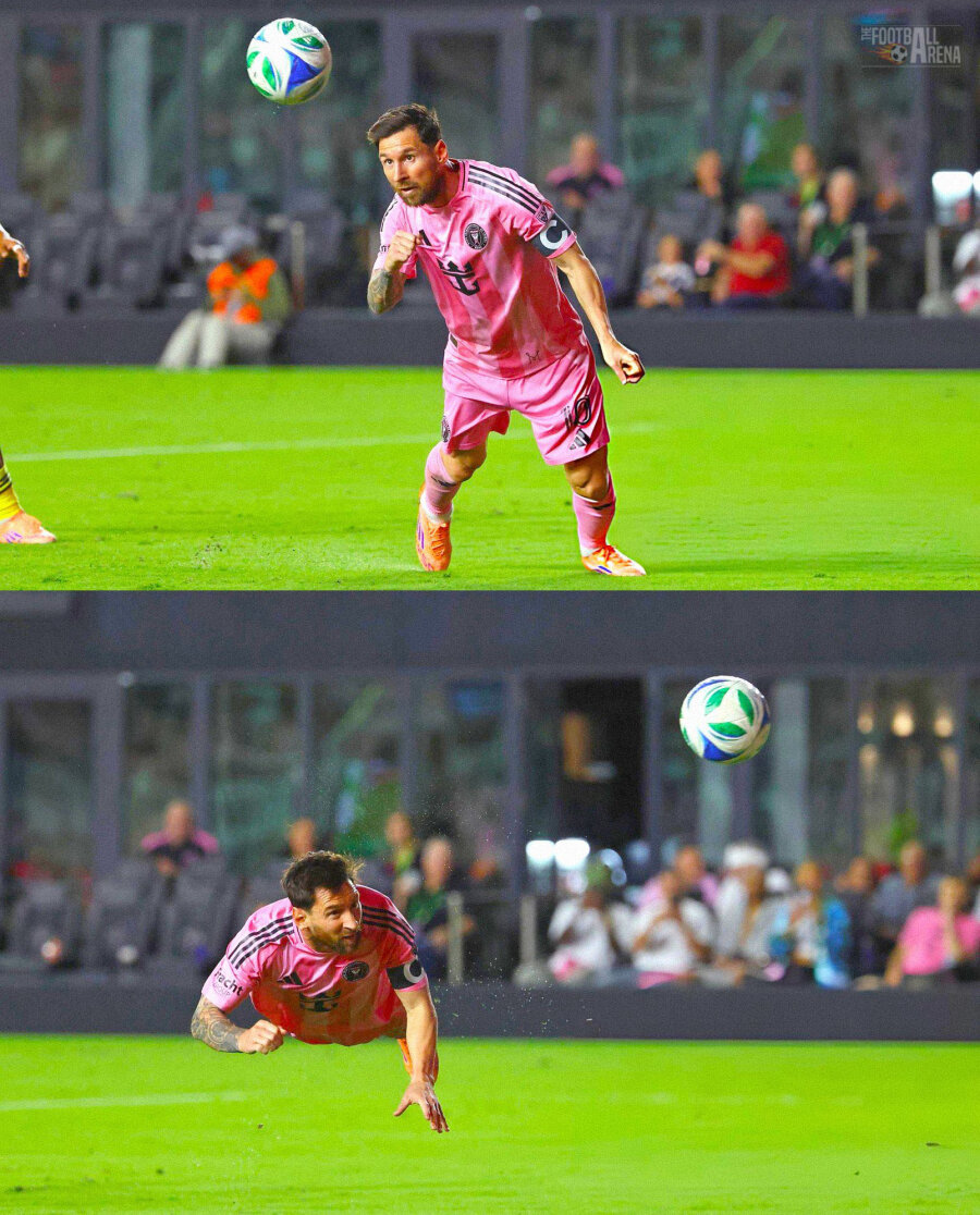 Akrobatinis L. Messi smūgis