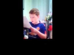 Vaiko iš Airijos reakcija gavus bilietą į "Man Utd" rungtynes