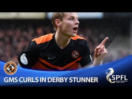 Miesto derbyje - klastingas "Dundee United" žaidėjo įvartis