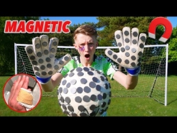 Bandymas su magnetais sugauti kamuolį